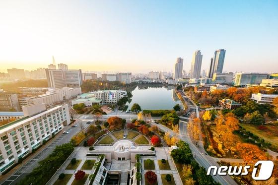 건국대학교 캠퍼스 전경. &#40;건국대 제공&#41;