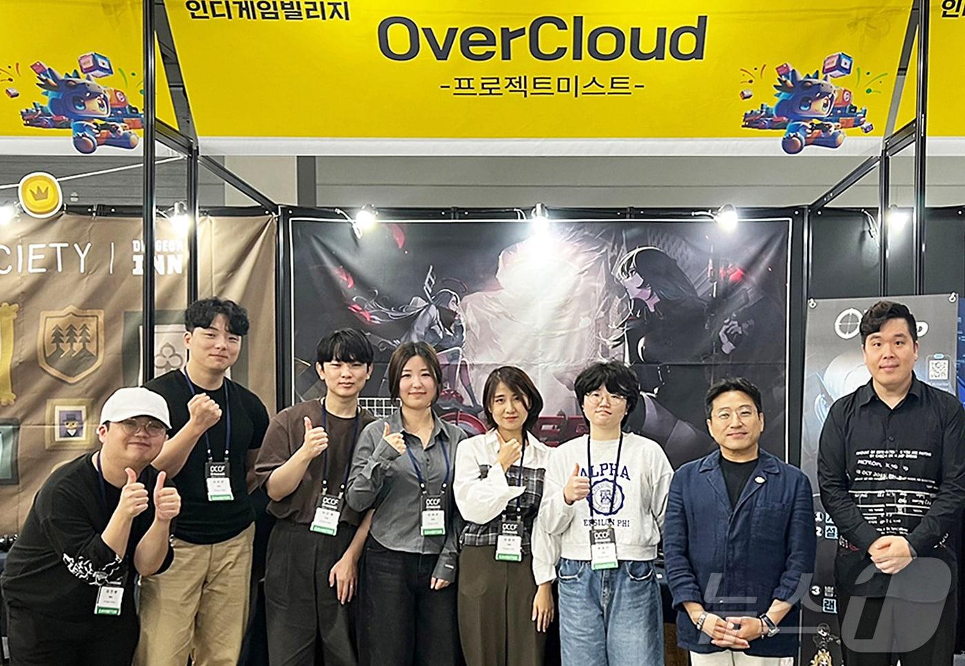 계명대 영상애니메이션과 학생들로 구성된 &#39;프로젝트 미스트&#39; 팀이 OVER CLOUD&#40;오버 클라우드&#41; 게임을 만들어 국내 대표 콘텐츠 박람회에 연이어 참가했다. &#40;계명대 제공&#41;