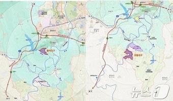 산업단지가 들어서는 대전 봉곡지구와 오동지구 위치도.&#40;대전도시공사 제공&#41;/뉴스1 