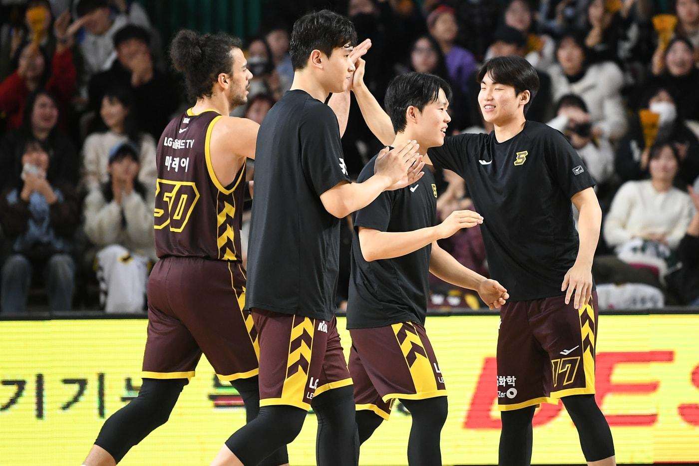 프로농구 8연승을 기록한 창원 LG&#40;KBL 제공&#41;