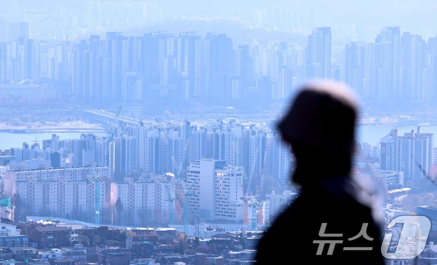 서울 남산에서 바라본 아파트 단지. 2024.12.8/뉴스1 ⓒ News1 구윤성 기자