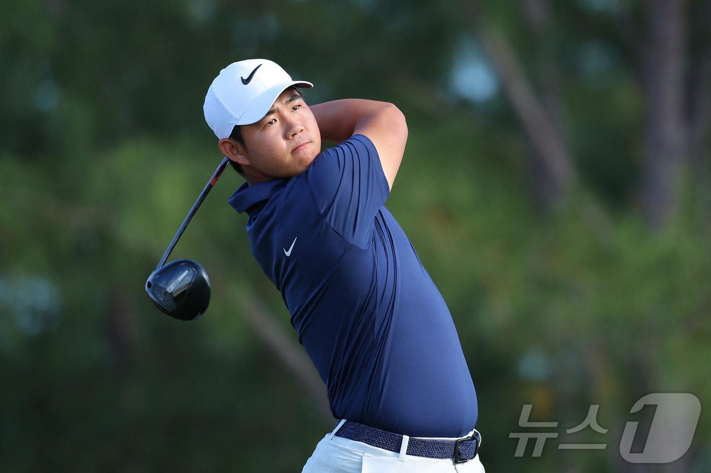 미국프로골프&#40;PGA&#41; 투어의 김주형. ⓒ AFP=뉴스1