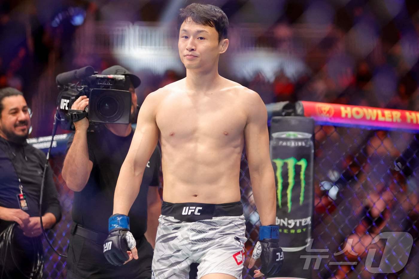 UFC 2연승에 성공한 최두호. ⓒ AFP=뉴스1