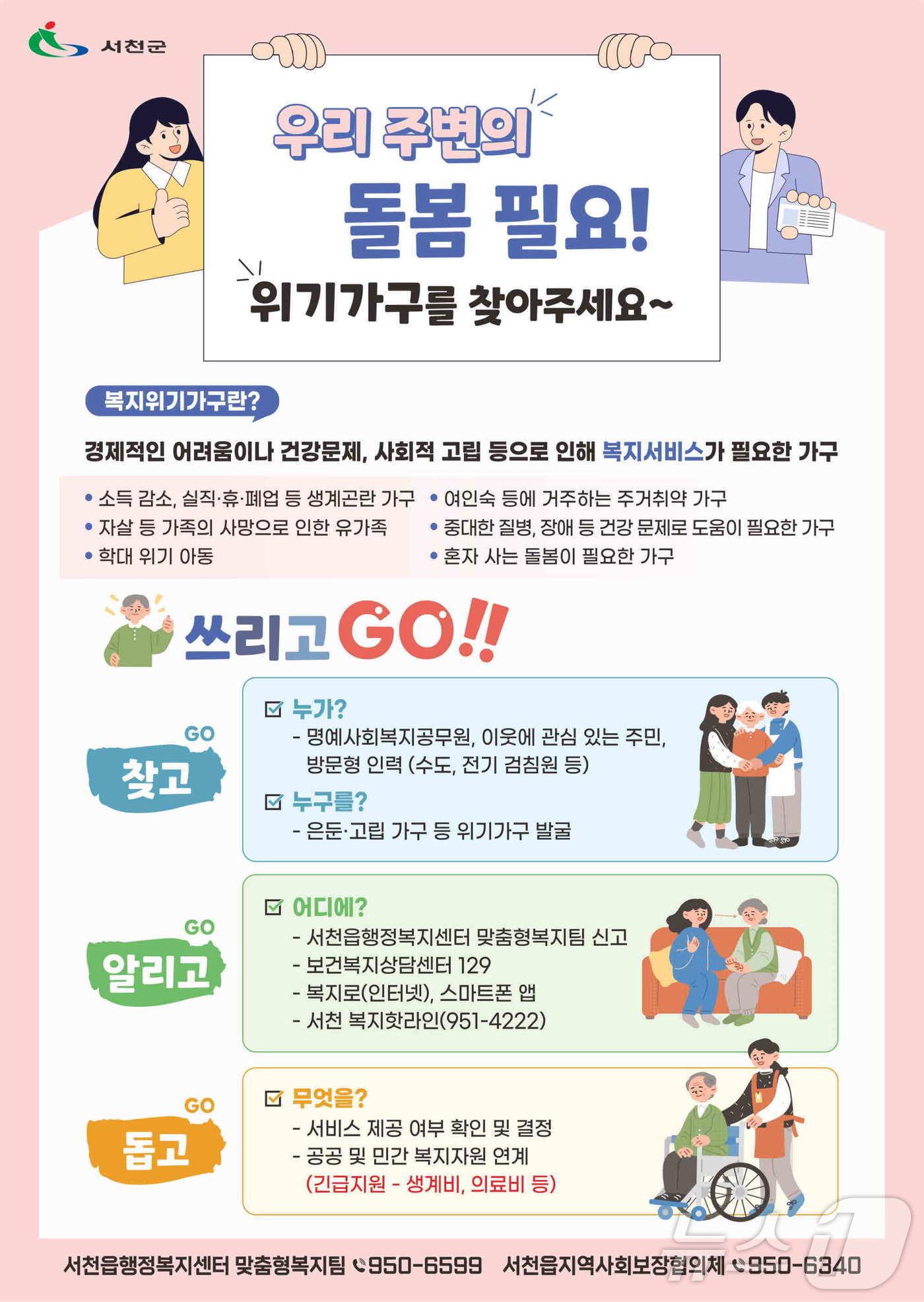 서천읍 복지사각지대 발굴 집중 캠페인 포스터.&#40;서천읍 제공&#41;/뉴스1