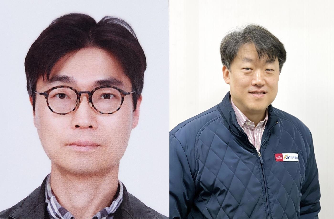 왼쪽부터 이호원 삼성전자 그룹장·모형규 대영아이오티 CTO&#40;과학기술정보통신부 제공&#41;