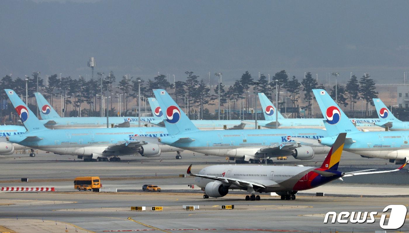 인천국제공항 항공기 모습. 2024.2.13/뉴스1 ⓒ News1 박정호 기자