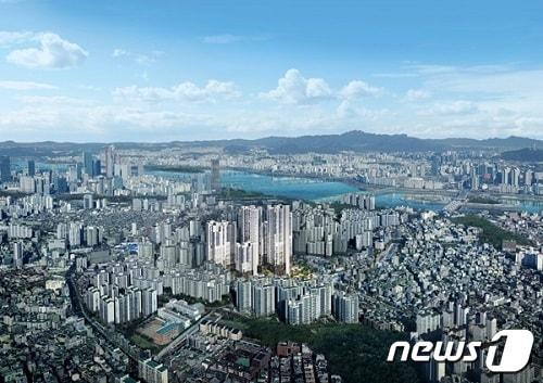 상도역 헤리언트 42 조감도.