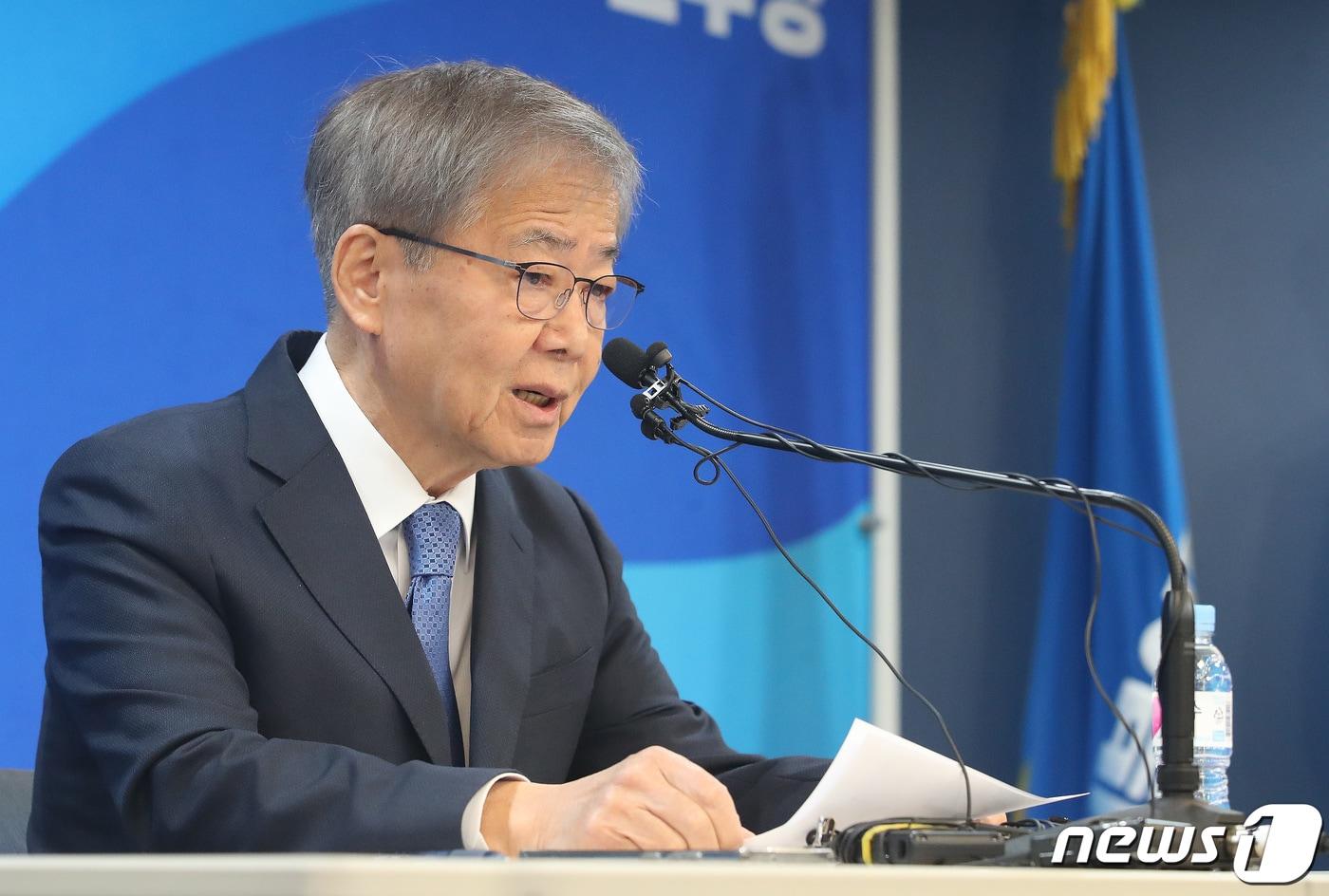 임혁백 더불어민주당 공천관리위원장. 뉴스1 ⓒ News1 임세영 기자