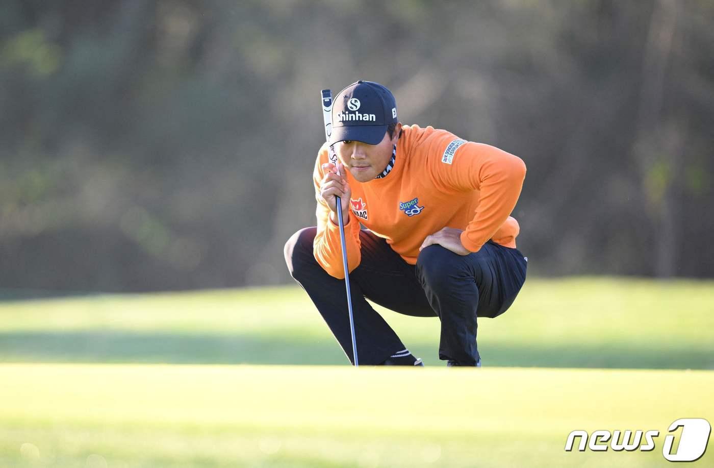 미국프로골프&#40;PGA&#41; 투어의 김성현. ⓒ AFP=뉴스1