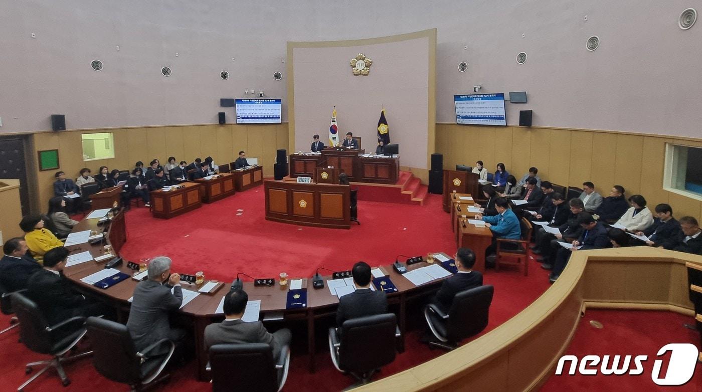 기장군의회 제280회 임시회 현장 모습&#40;기장군청 제공&#41;