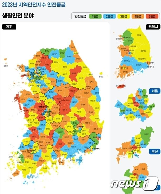 지역안전지수 표/뉴스1