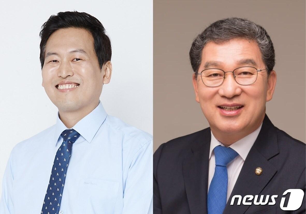 왼쪽부터 손금주 전 의원&#40;53&#41;, 신정훈 현 의원&#40;59&#41;. ⓒ News1