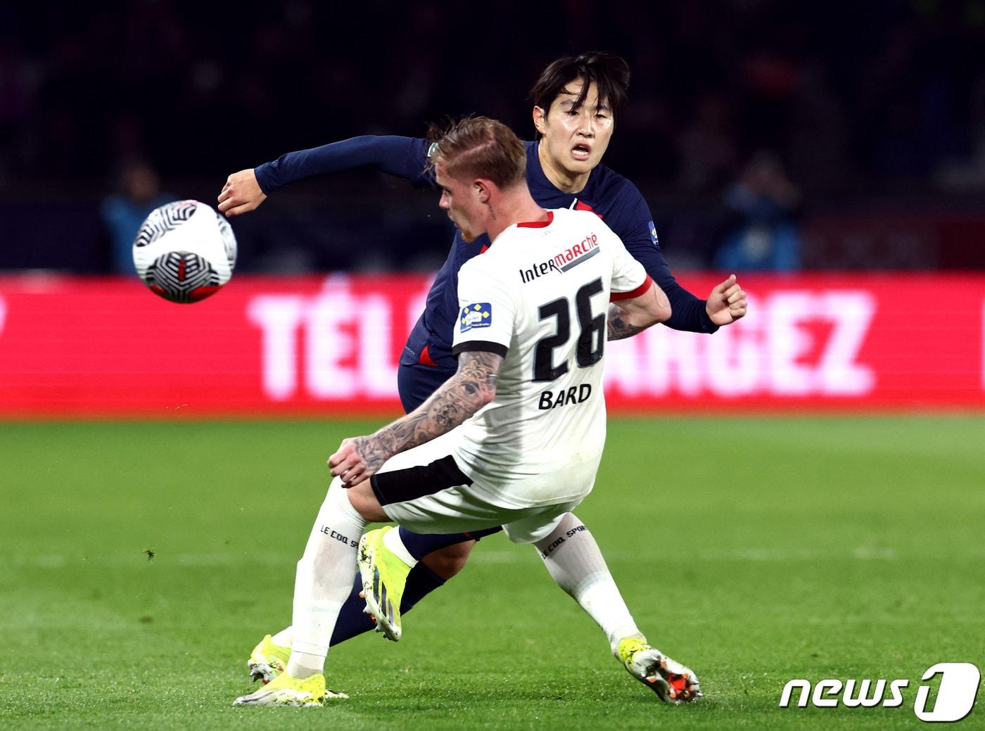 파리 생제르맹&#40;PSG&#41;의 이강인. ⓒ 로이터=뉴스1