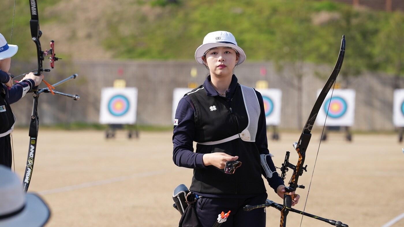 임시현이 14일 끝난 2024 양궁 국가대표 3차 선발전에서 여자 리커브 종합 1위에 올랐다. &#40;대한양궁협회 제공&#41;