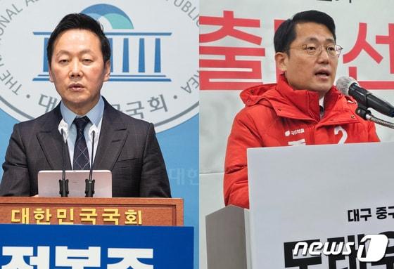 정봉주 전 의원&#40;왼쪽&#41;, 도태우 변호사 ⓒ 뉴스1