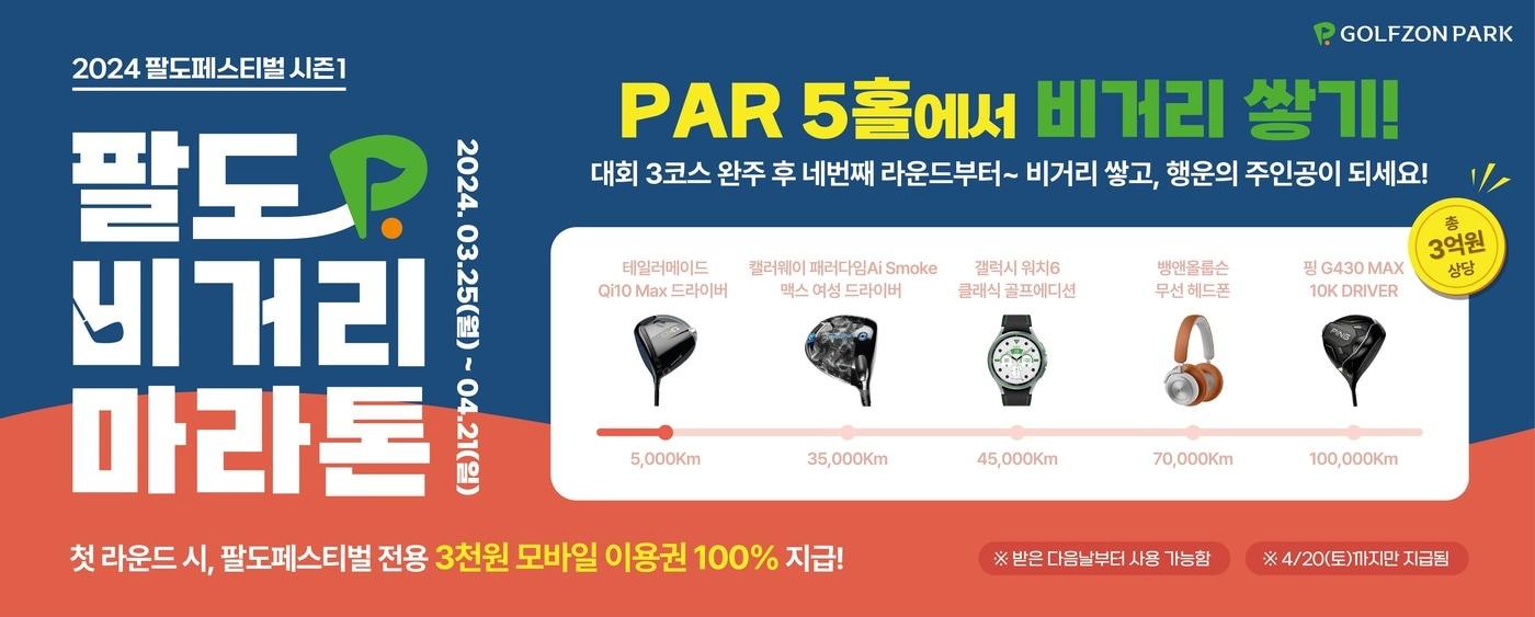 골프존 &#39;2024 팔도페스티벌 시즌1 팔도 비거리마라톤&#39; &#40;골프존 제공&#41;