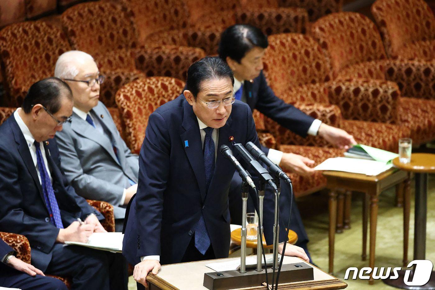 기시다 후미오 일본 총리가 25일&#40;현지시간&#41; 도쿄 참의원 예산위원회에 출석해 김여정 북한 노동당 부부장의 담화와 관련해 &#34;보도에 대해 알지 못한다. 일본과 북한 의 여러 과제를 해결하기 위해서는 정상회담이 중요하고, 여러 대응을 하고 있다＂고 밝히고 있다. 2024. 3 .26 ⓒ AFP=뉴스1 ⓒ News1 우동명 기자