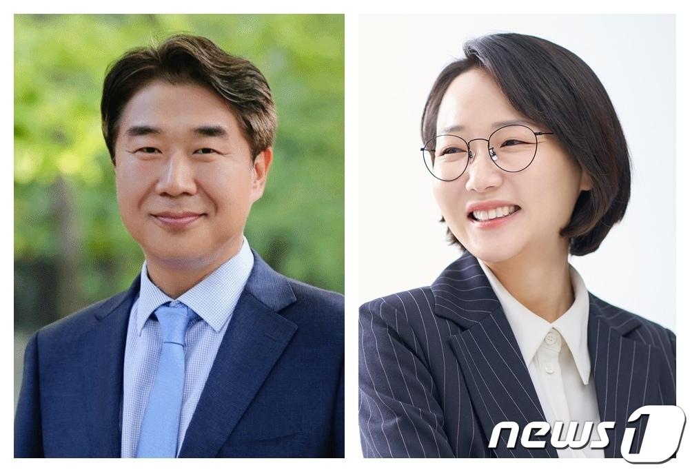 3일부터 이틀간 결선 경선을 치루는 민주당 고양시병 예비후보. 왼쪽부터 이기헌 전 청와대 민정비서관, 홍정민 현 의원. &#40;사진출처=선관위&#41;