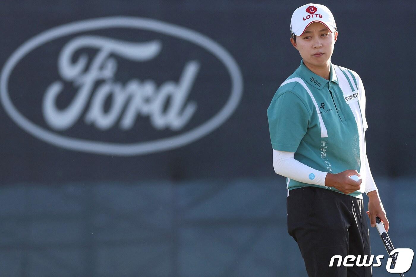 김효주가 미국여자프로골프&#40;LPGA&#41;투어 포드 챔피언십 셋째 날 공동 선두로 올랐다.ⓒ AFP=뉴스1