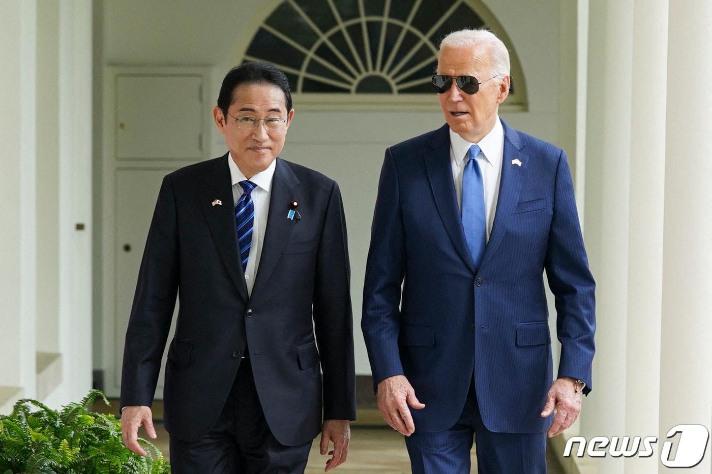 조 바이든 미국 대통령과 기시다 후미오 일본 총리. ⓒ AFP=뉴스1 ⓒ News1 우동명 기자