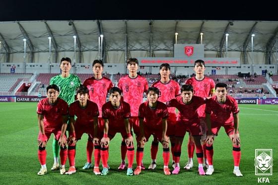 한국 u23 대표팀이 일본과의 조별리그 3차전서 부분 로테이션을 가동한다. &#40;대한축구협회 제공&#41; 2024.4.17/뉴스1 ⓒ News1 신웅수 기자