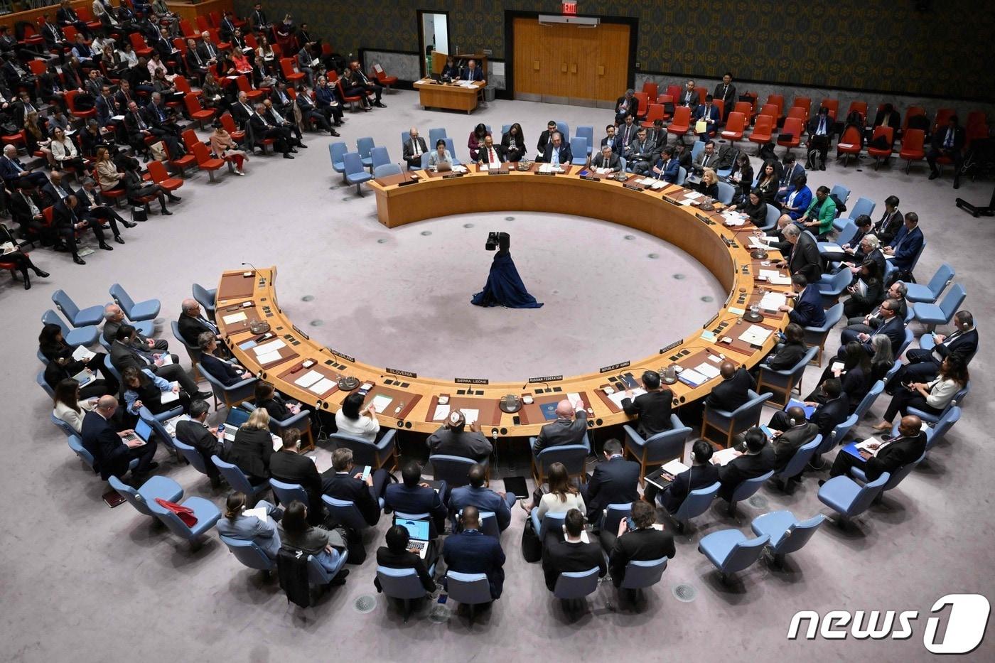 유엔 안전보장이사회&#40;안보리&#41;. 2024.04.18. ⓒ AFP=뉴스1 ⓒ News1 정윤영 기자