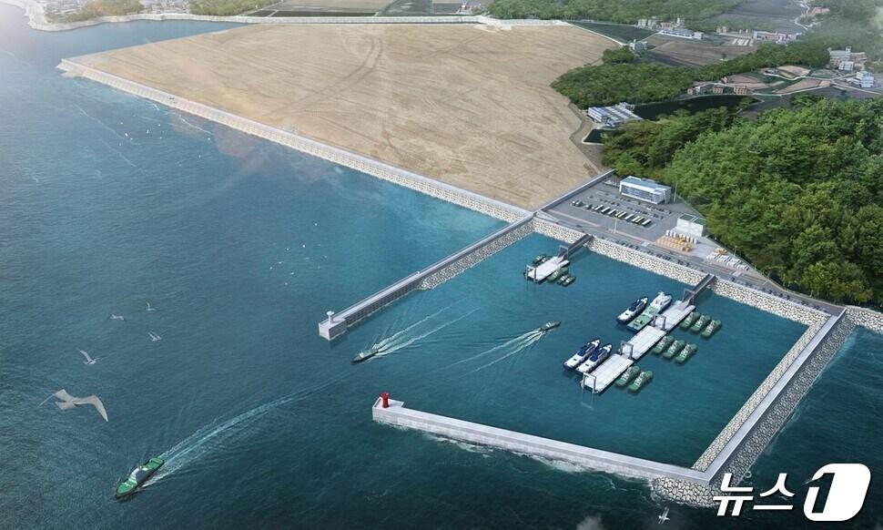 충남 보령신항 관리부두 및 준설토투기장 조감도&#40;충남도 제공&#41;/뉴스1