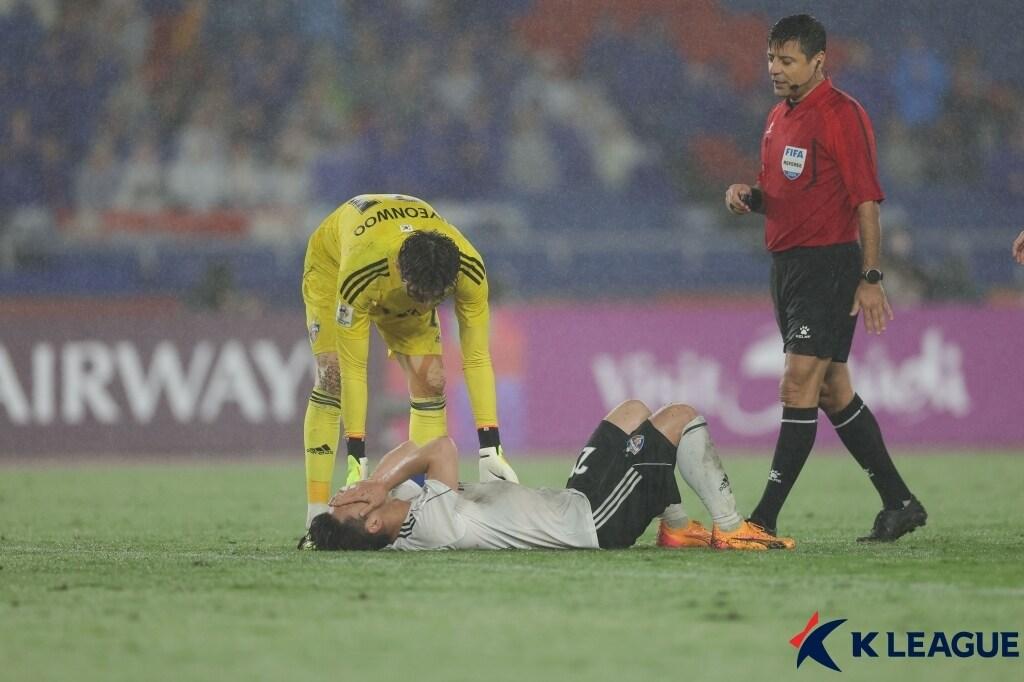 요코하마 F.마리노스 원정 경기에서 승부차기 끝에 패배한 울산 HD.&#40;한국프로축구연맹 제공&#41;