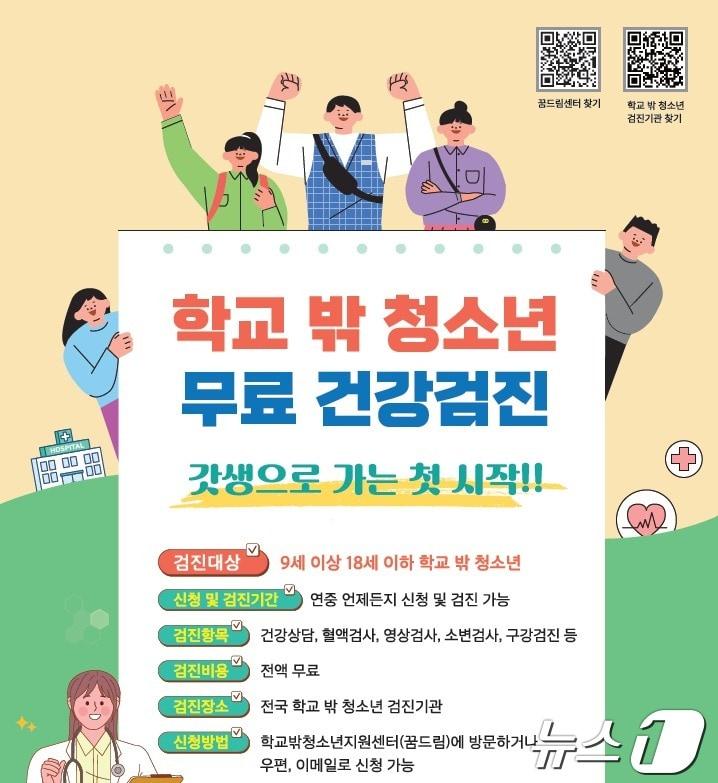  여성가족부, 학교밖 청소년 건강검진 연중 운영 &#40;여성가족부 제공&#41;