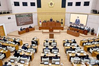 대전시의회가 30일 제277회 임시회 1차 본회의를 하고 있다.&#40;대전시의회 제공&#41;/뉴스1 ⓒ News1 김경훈 기자