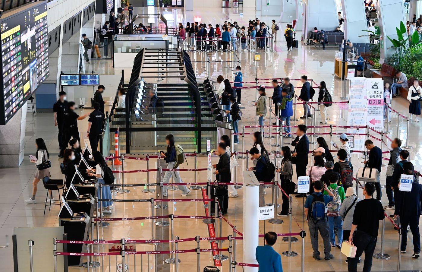 김포공항 이용객 모습.&#40;한국공항공사 제공&#41;