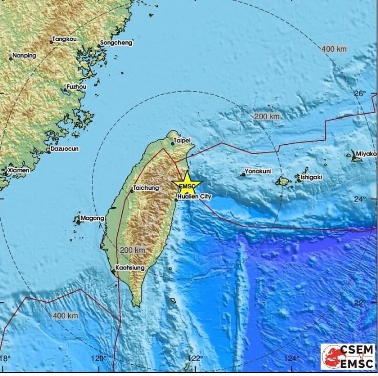 &lt;출처=유럽지중해지진센터&#40;EMSC&#41;&gt;