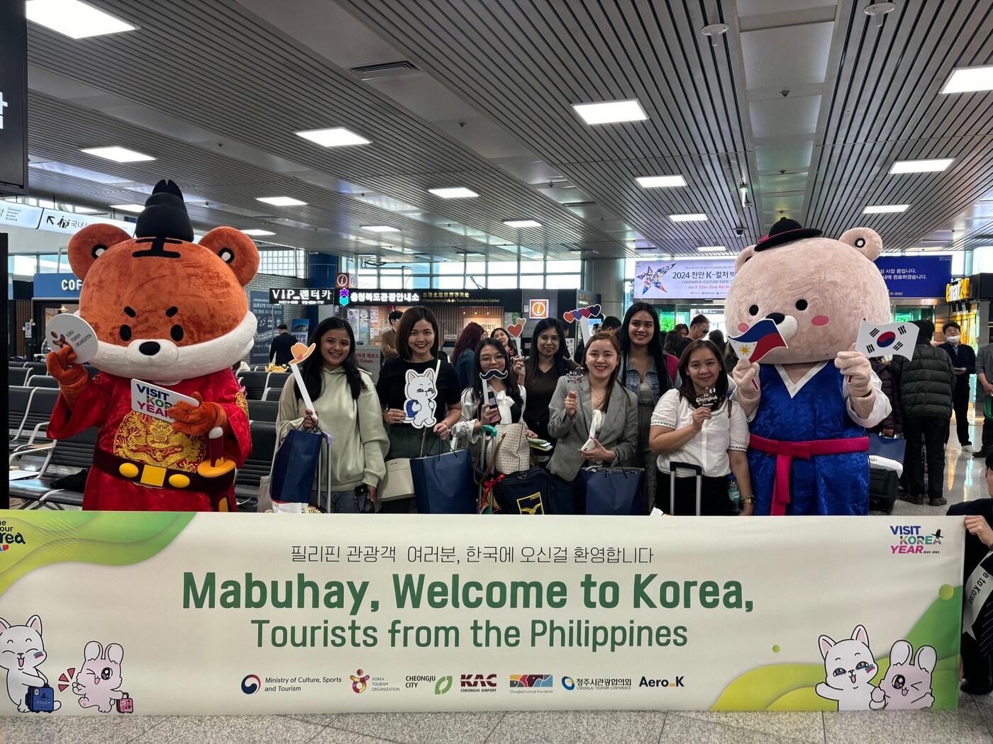 청주국제공항 마닐라 신규 취항 기념 환대행사&#40;시제공&#41;