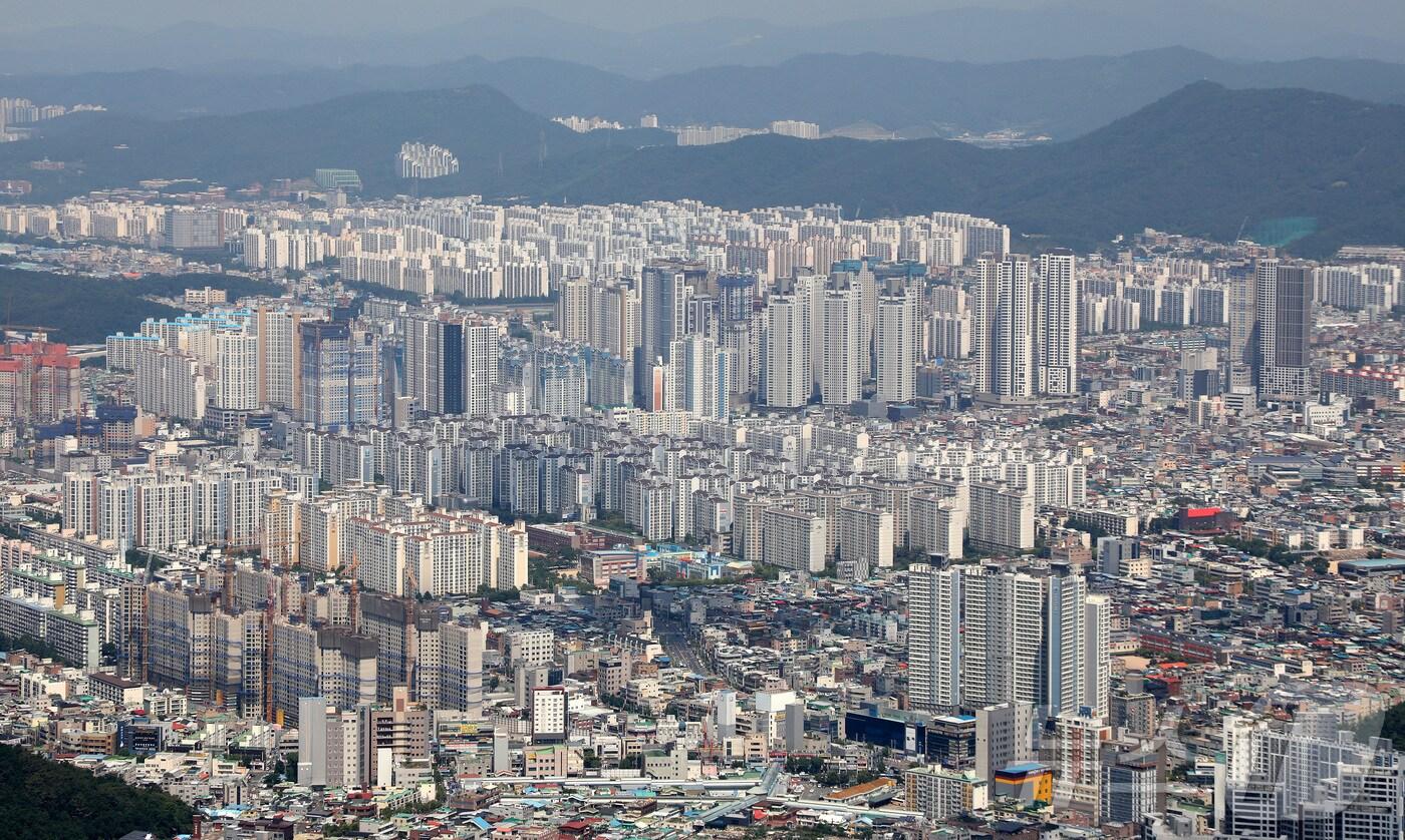 대구의 아파트 중위 매매가격이 보합을 나타냈다. 사진은 대구 도심 전경.&#40;사진은 기사 내용과 무관함&#41; ⓒ News1 DB