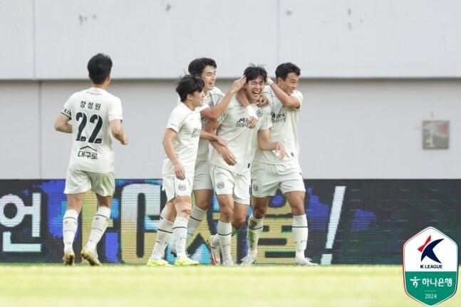 FC서울을 꺾은 대구 &#40;한국프로축구연맹 제공&#41;