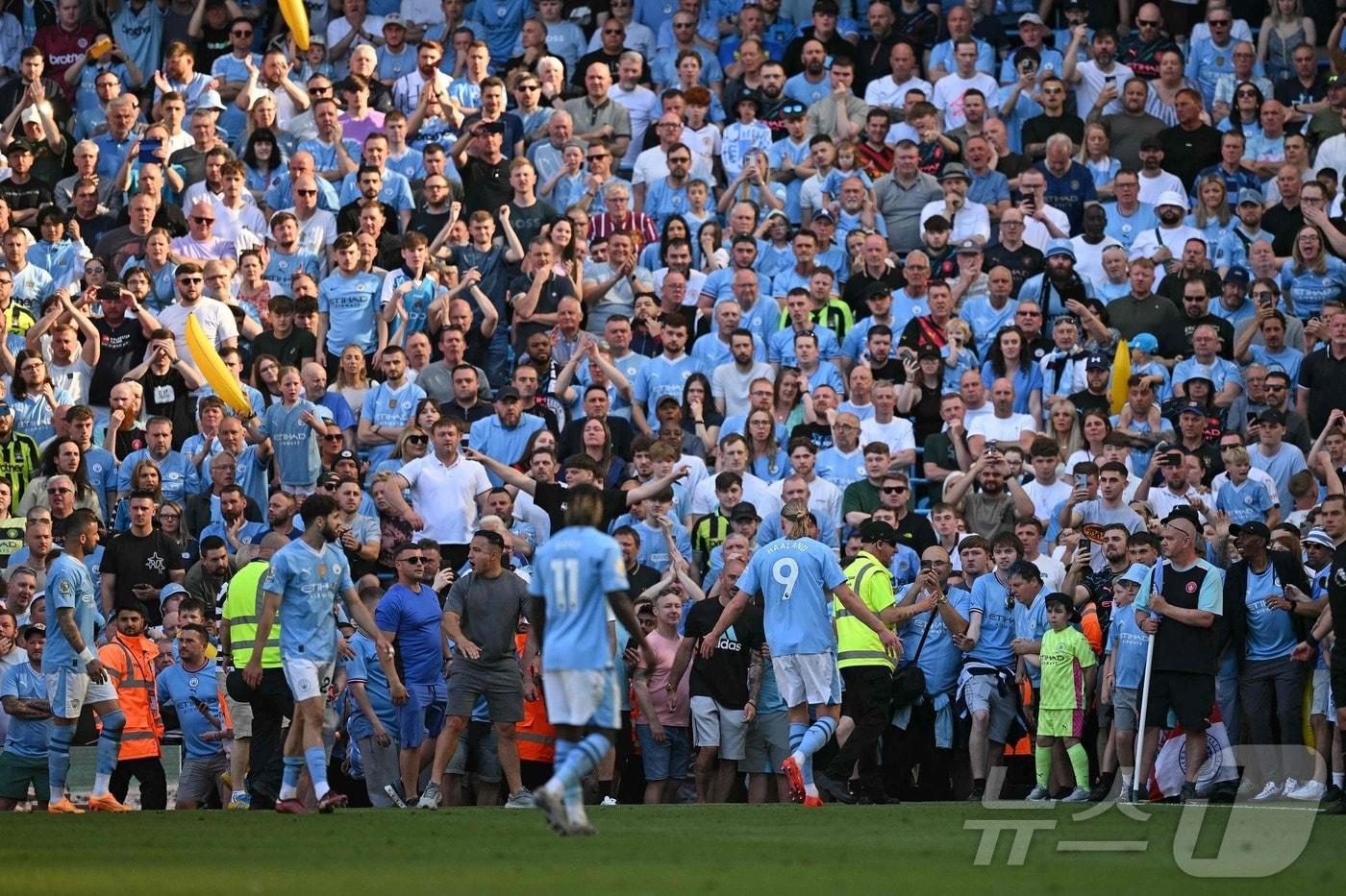 EPL 최초로 4연패를 달성한 맨체스터 시티. ⓒ AFP=뉴스1