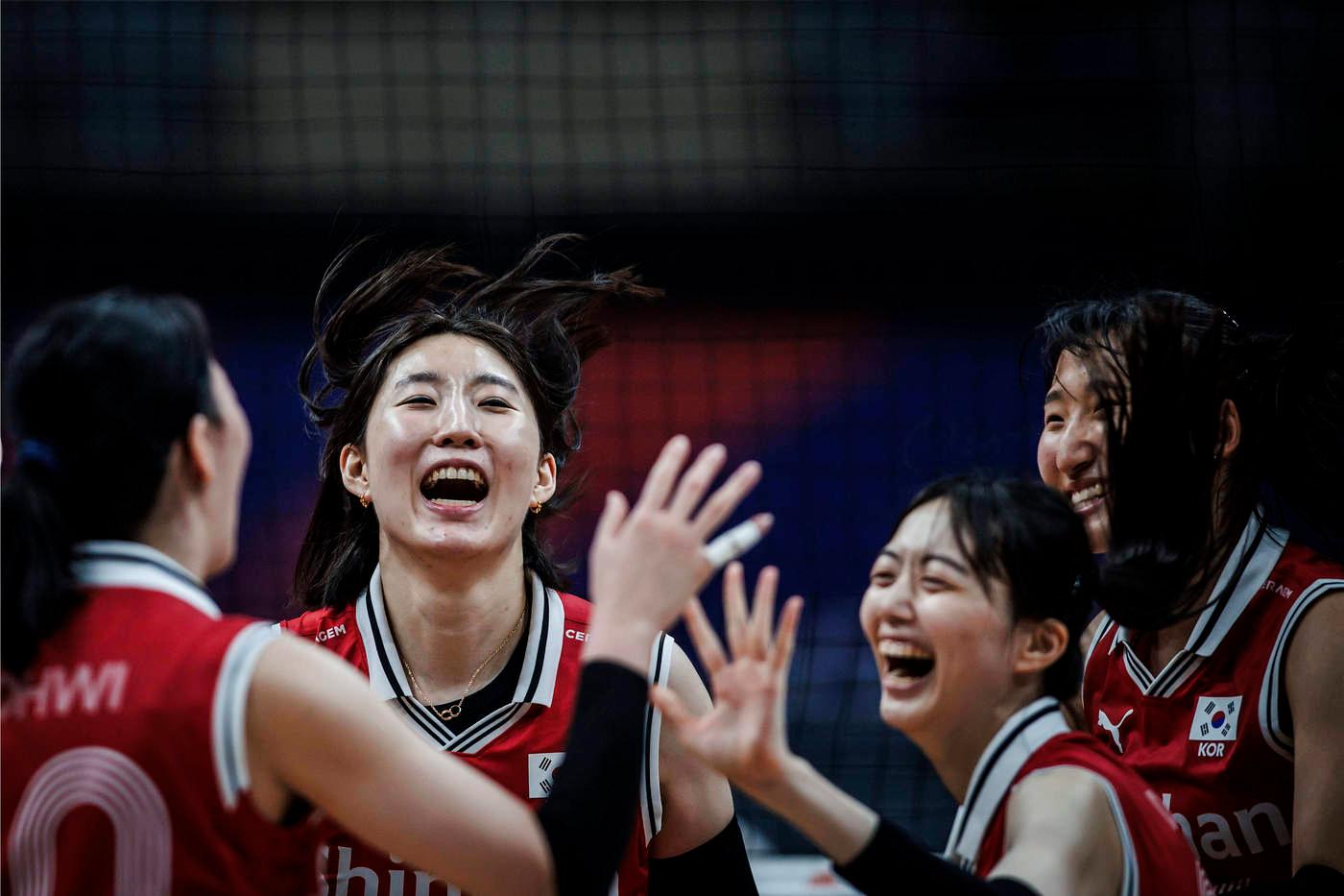 미국에서 2연승에 도전하는 한국 여자 배구대표팀 &#40;VNL 홈페이지&#41;