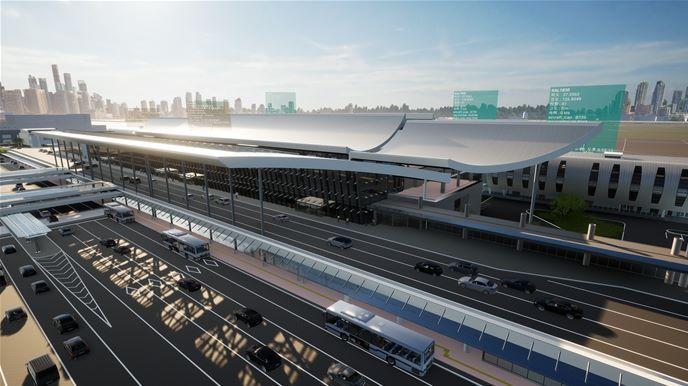 디지털트윈으로 구현된 김포공항 모습.&#40;한국공항공사 제공&#41;