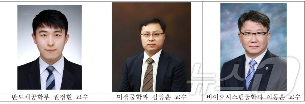 과학기술정보통신부 산하 과학기술사업화진흥원에서 지원하는 대학기술경영촉진&#40;IP스타과학자&#41; 사업에 선정된 충북대 교수들./뉴스1