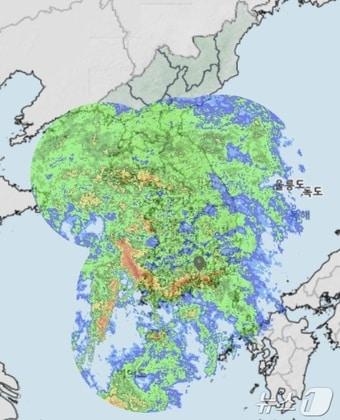 기상청 레이더 영상&#40;기상청 제공&#41;.