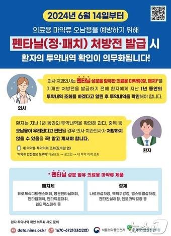 투약내역 확인 의무화 제도 홍보 포스터&#40;식품의약품안전처 제공&#41;