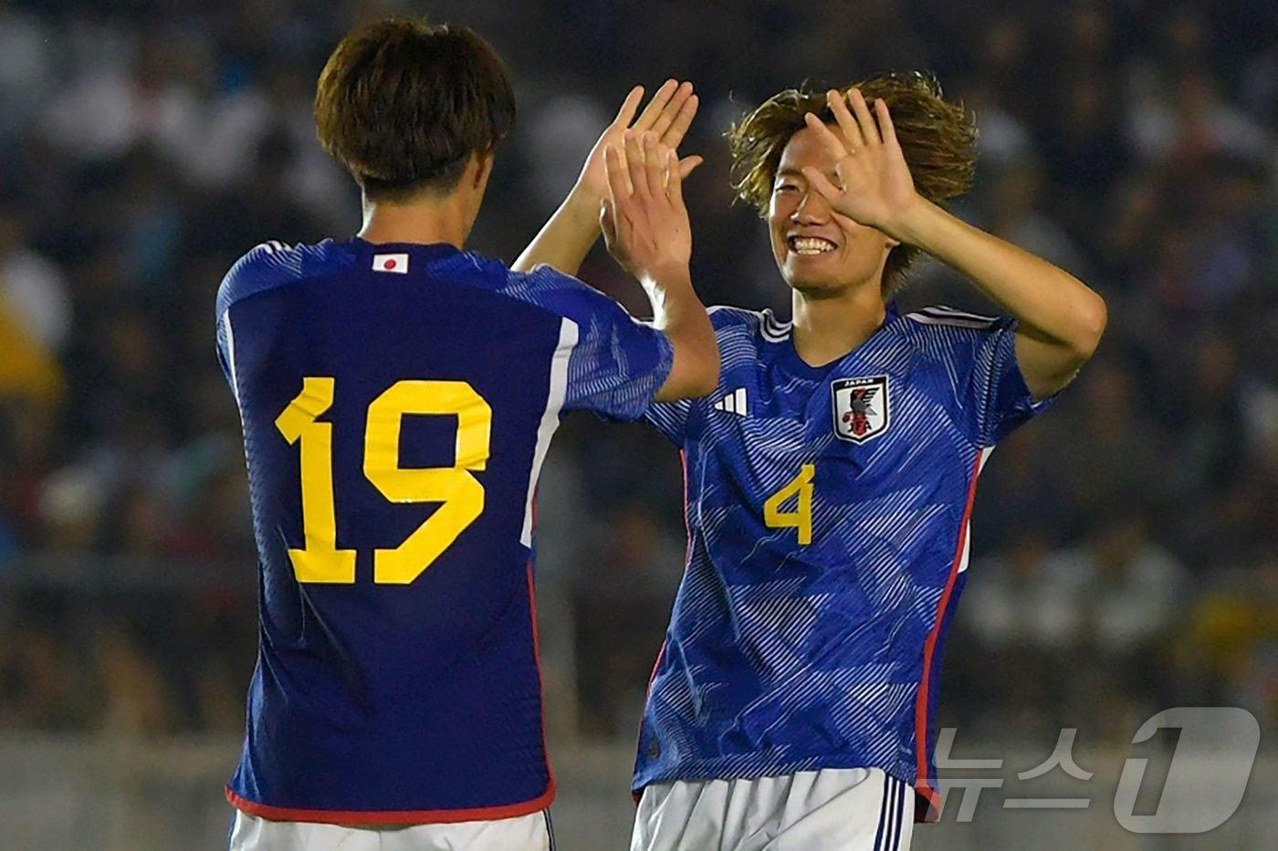 일본 축구대표팀이 시리아를 꺾고 완승을 거뒀다. ⓒ AFP=뉴스1