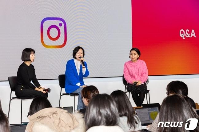 김진아 메타 한국 대표가 2022년 연말결산 기자간담회를 열고 발언하고 있다.&#40;메타 제공&#41;