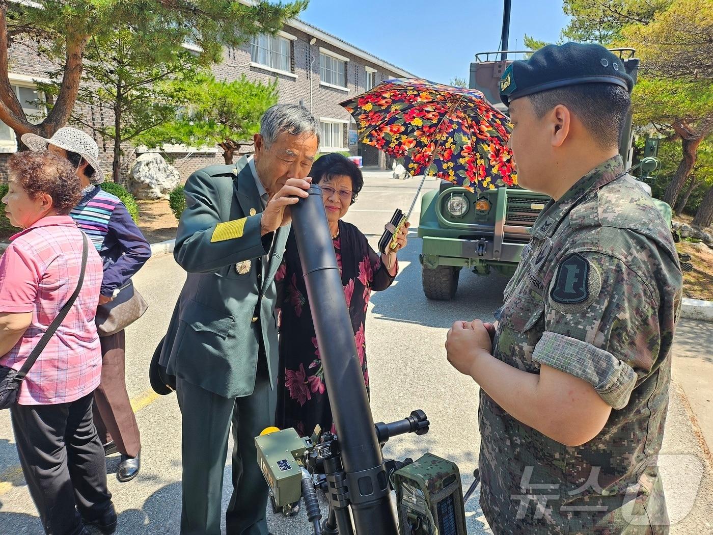 육군 22사단 북진여단 참전용사 초청 부대개방 행사.&#40;육군 22사단 제공&#41; 2024.6.21/뉴스1