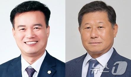  고창군의회 제9대 후반기 의장단 선출을 위한 민주당 의원총회에서조민규 산업건설위원장이 의장 후보로, 차남준 자치행정위원장이 부의장 후보로 각각 선출됐다.2024.6.23/뉴스1