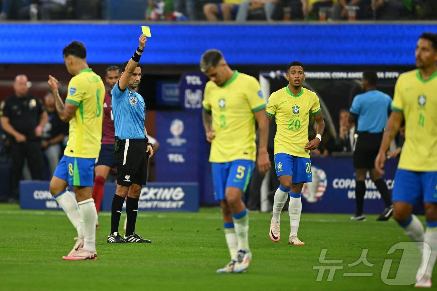 브라질이 코스타리카를 상대로 0-0 무승부를 기록했다. ⓒ AFP=뉴스1