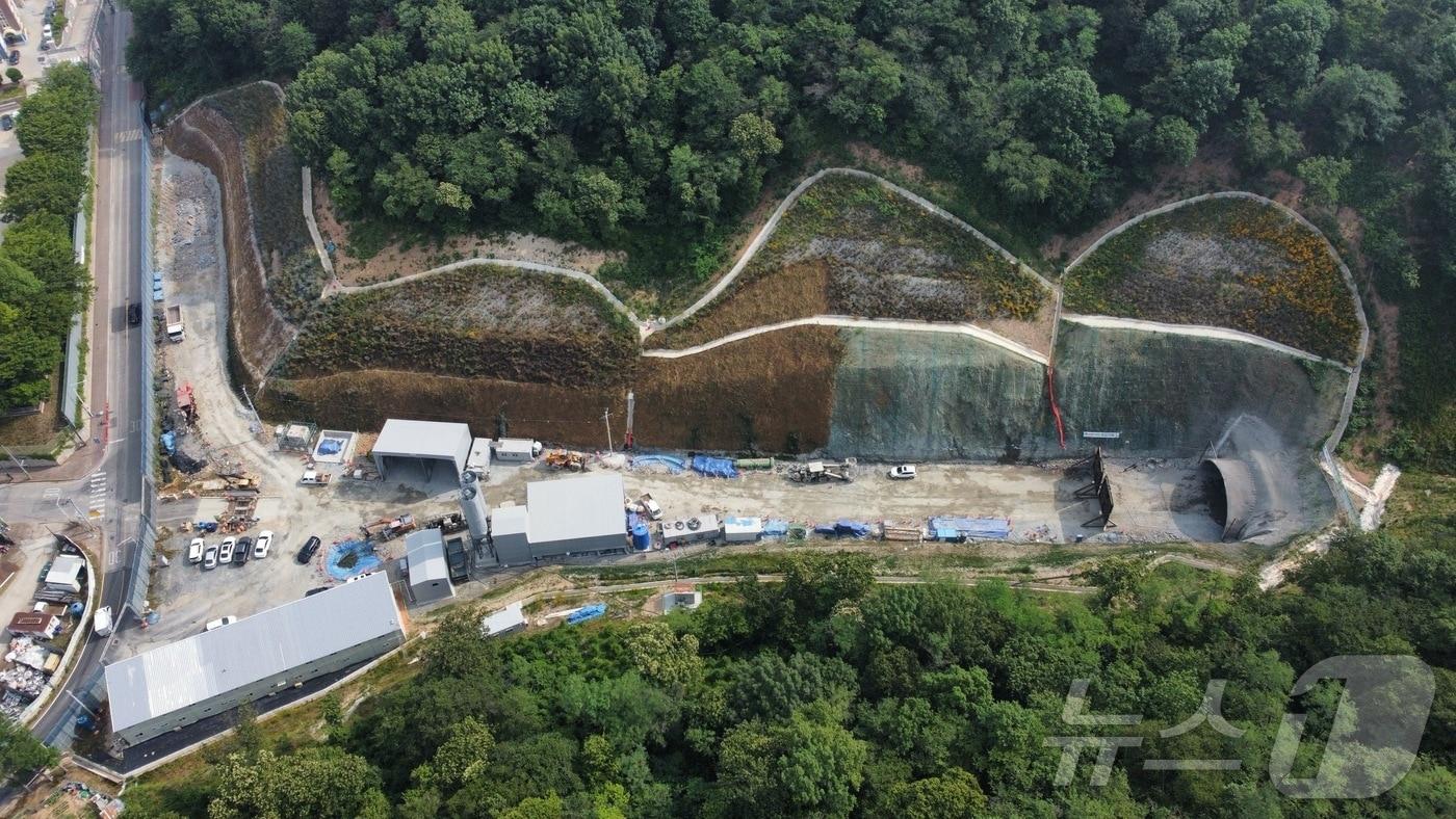 군산시 산북동 산북중과 나운동 부곡사거리를 잇는 터널공사가 본격적으로 진행된다.&#40;군산시 제공&#41; 2024.6.27/뉴스1