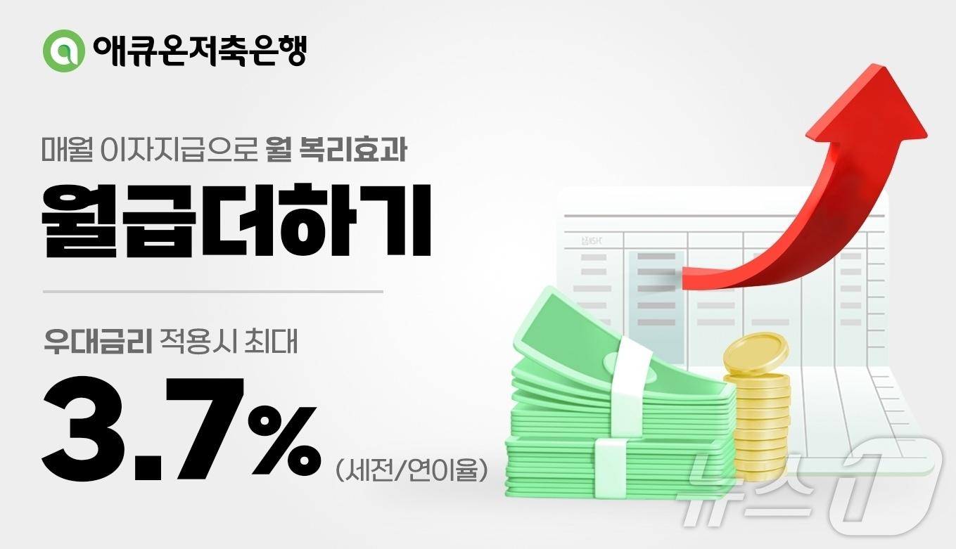 애큐온저축은행 ‘월급더하기’ 입출금상품/사진제공=애큐온저축은행