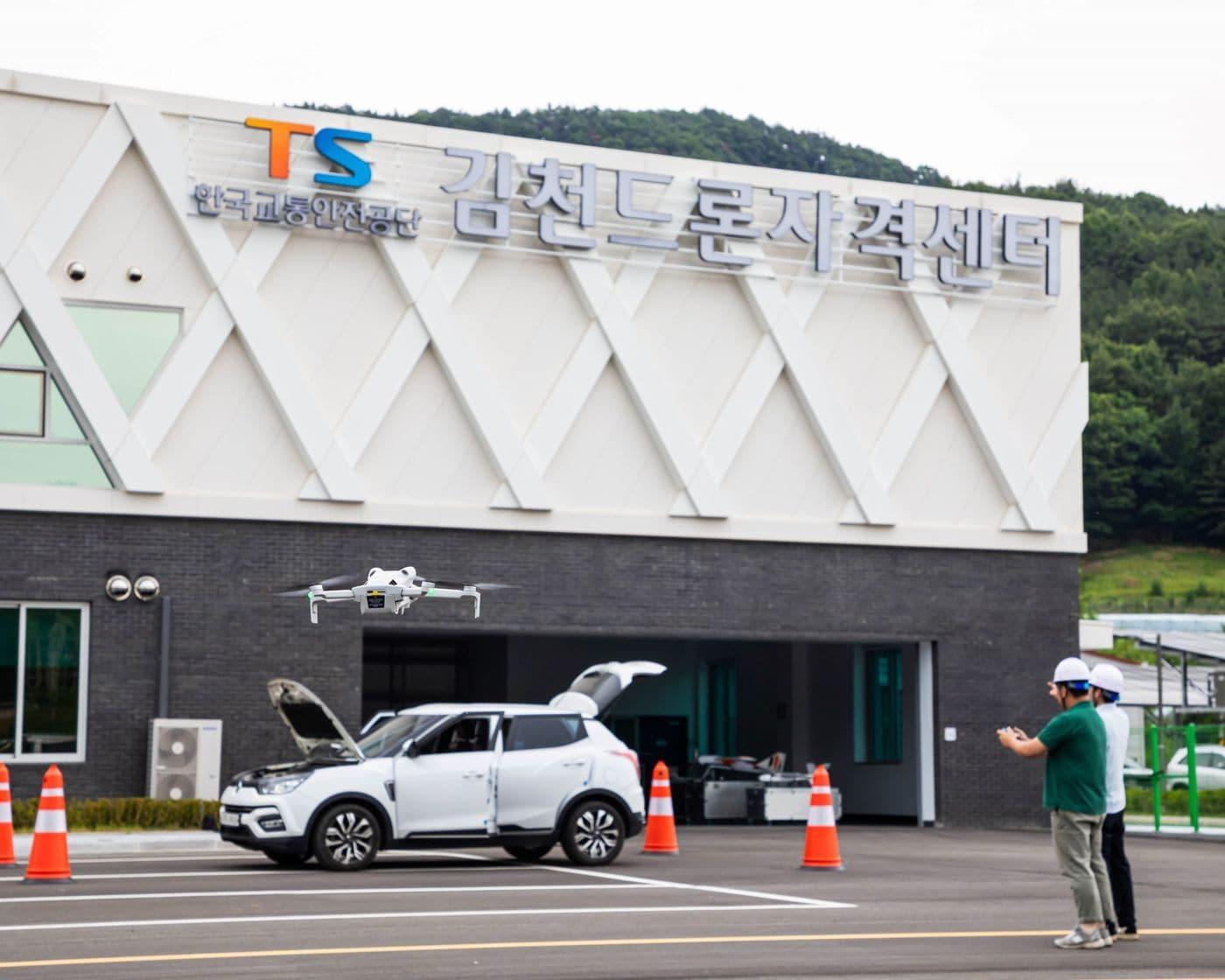 교통안전공단 드론 훈련 모습.&#40;한국교통안전공단 제공&#41;