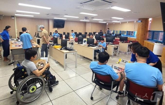 ‘전북 장애학생 e페스티벌’이 4일 전북미래교육연구원에서 개막했다.&#40;전북교육청 제공&#41;/뉴스1